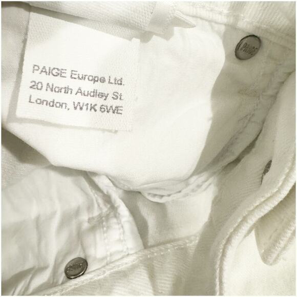 PAIGE White Genevieve High-rise Flared Jeans Women's Size 26 NWT - Picture 8 of 12